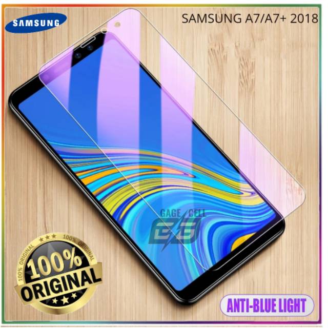 TEMPERED GLAS ANTI BLUE LIG RAY SAMSUNG A7 A7 PLUS-TG  ANTI GORES KACA ANTI SILAU SAMSUNG A7.A7PLUS