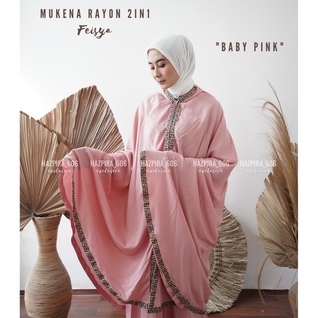 MUKENA DEWASA 2IN1 BALI RAYON TRAVELING FEISYA JUMBO