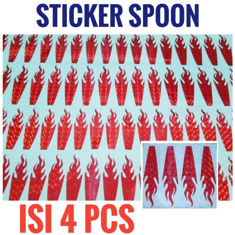 Stiker spoon Umpan Casting Tengiri 32,40,57,77gram