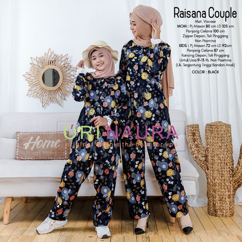 RAISANA COUPLE ORI NAURA || Setelan couple ibu & anak
