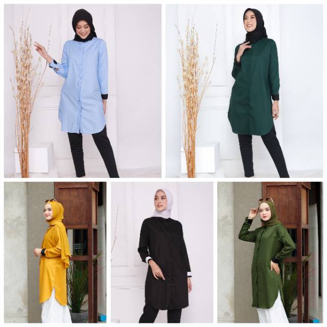 Ageva Tunik Daily Tunic Basic tunik katun toyobo
