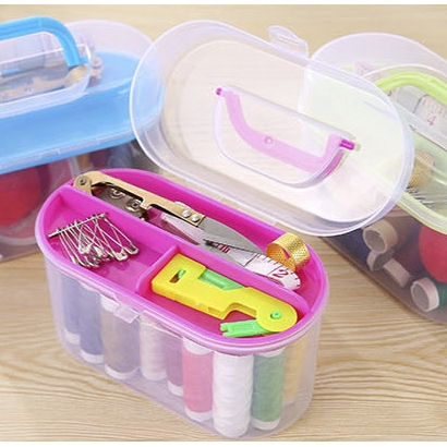 Kotak Perlengkapan Jahit / Sewing Kit Box / Paket Perlengkapan Menjahit / Kotak Alat Jahit