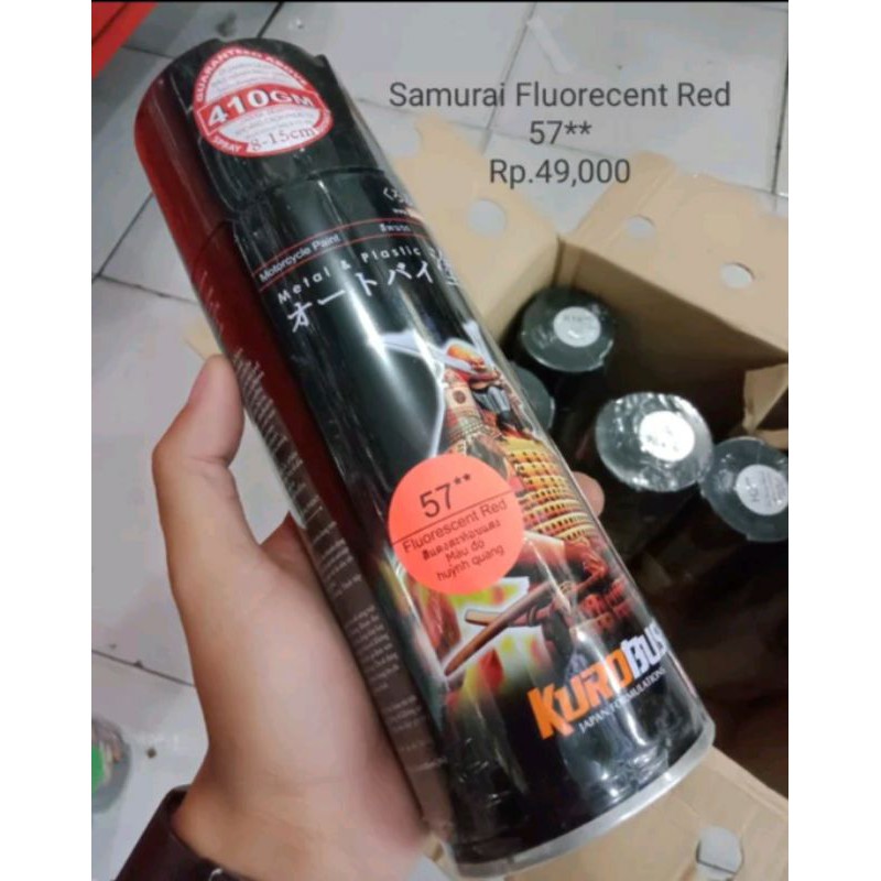 

Cat Samurai Paint Fluorecent Red 57 ** - Red Stabilo Merah- Pilox pylog -cat semprot