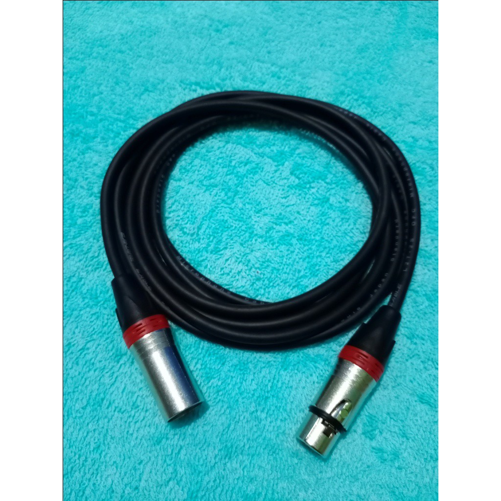 KABEL AUDIO CANON XLR MALE TO CANON XLR FEMALE 1 MTR - 5 MTR