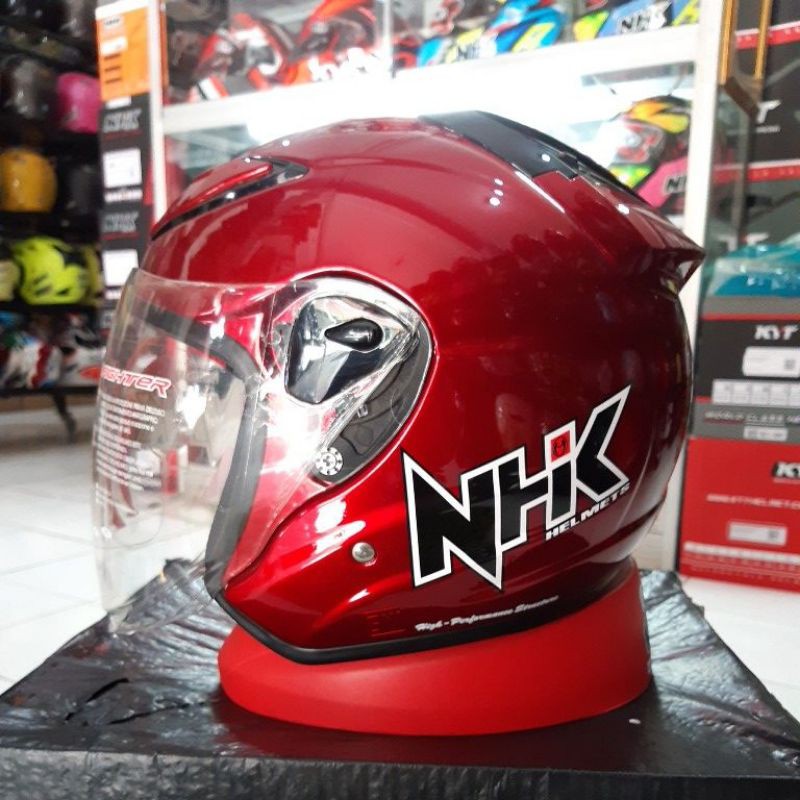 NHK HELM R6 SOLID MAROON ORIGINAL NHK R6