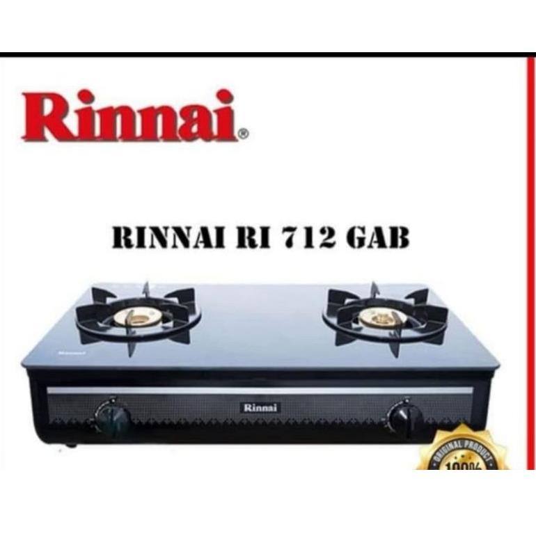 Kode 806 Rinnai Kompor Gas Kaca 2 Tungku Ri 712 Ga B 712 Ga W Shopee Indonesia