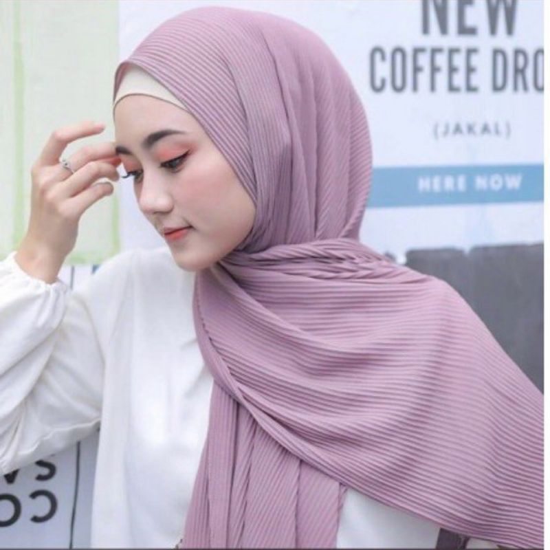 pasmina full plisket  ceruty babydoll ukuran 180x75