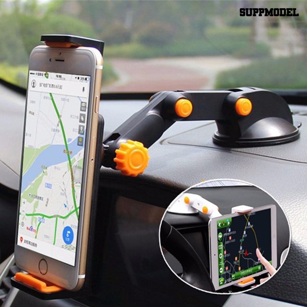 Sdl Mount Holder Hp / Gps Rotasi 360 ° Dengan Kop Kaca Untuk Dashboard Mobil