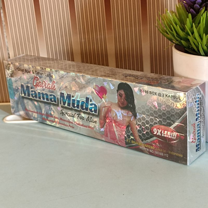 KAPSUL GAIRAH MAMA MUDA OBAT KEPERKASAAN PRIA DEWASA OBAT KUAT OBAT TAHAN LAMA (1 Box isi 10 Sachet)