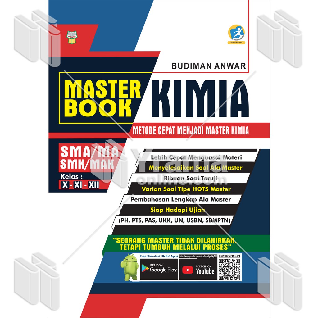 Buku Soal Kimia Master Book Kimia Sma Ma Smk Mak Kelas X Xi Xii Shopee Indonesia