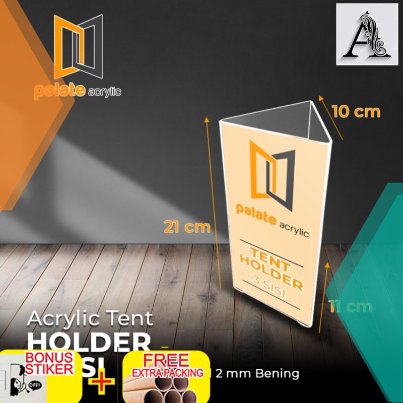 

Terlaris Menu Display / Akrilik / Acrylic Tabletop Stand 3 Sisi 1/3 A4