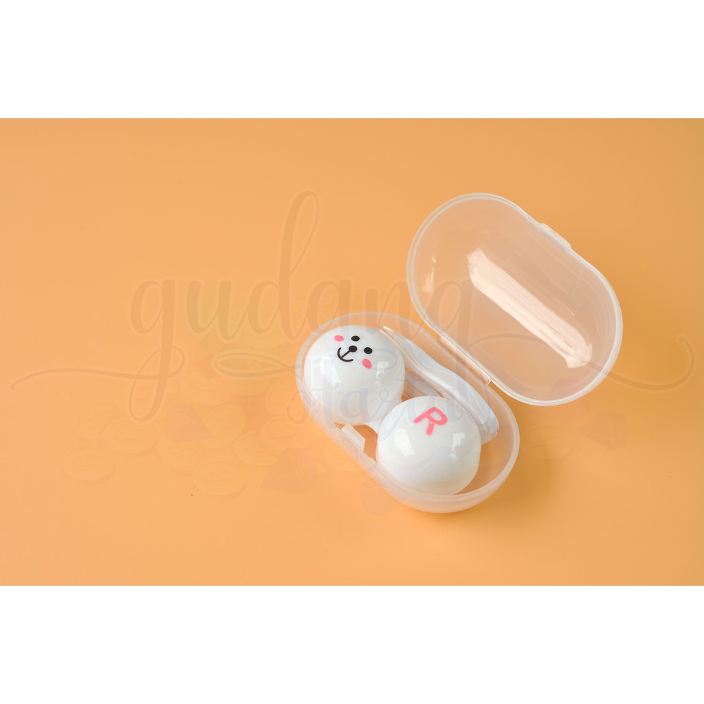 Kotak Softlens Tempat Softlens Unik Kotak Lensa Mata Lucu Panda Bear Karakter GH 502001