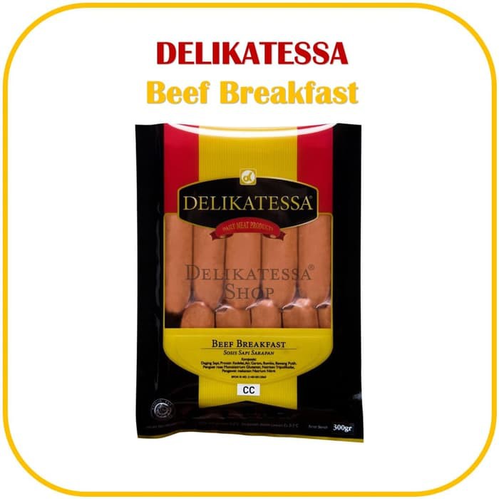 

DELIKATESSA Beef Breakfast CC Sosis Sapi Sarapan Hotel Horeca Halal