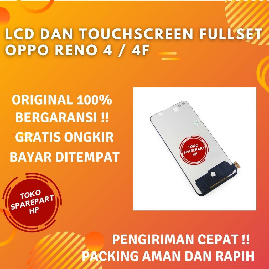 Lcd Original Hp Oppo Reno 4f - 4 f Ori Fullset Layar Lcd + Touchscreen Oppo Reno 4f - 4 f Original