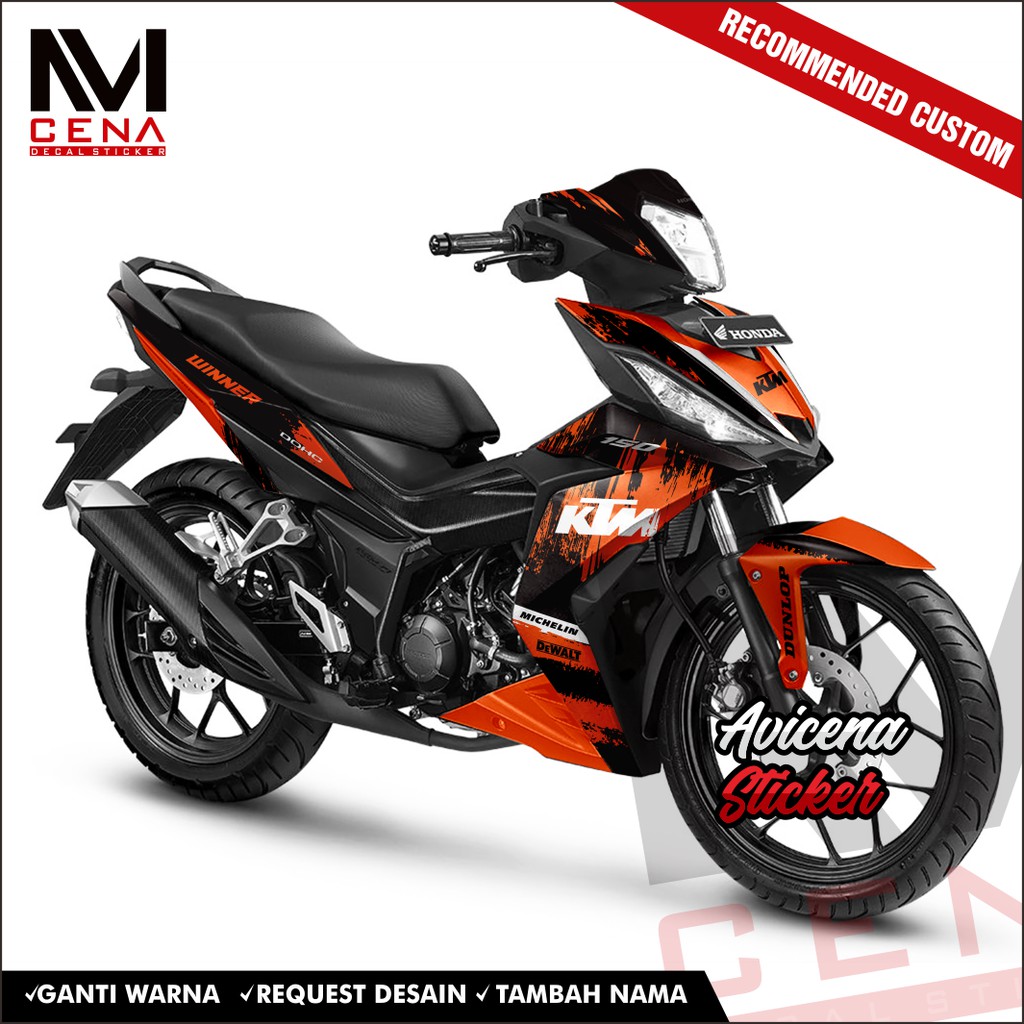 Sticker Decal Honda Supra GTR 150 Decal Sticker Supra GTR Sticker Striping Decal Supra GTR KTM