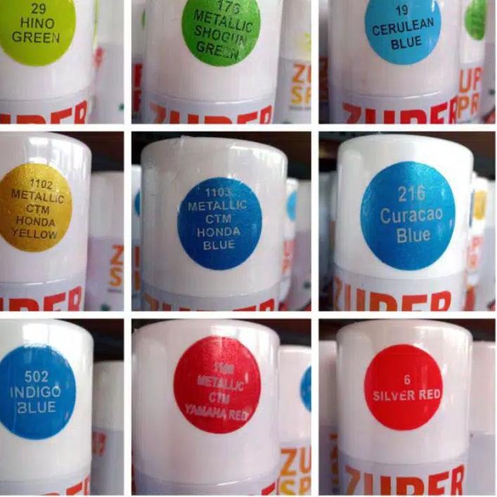 ⚡erbu Kejutan Pilok pilox 150cc ZUPER SPRAY semua warna cat semprot spray paint colour black hitam c