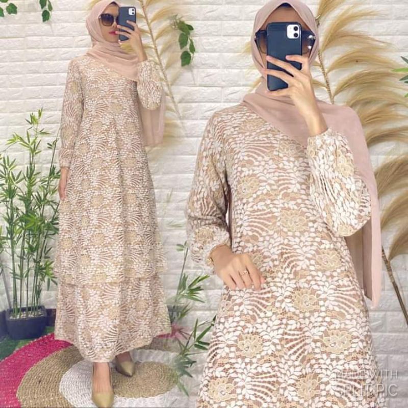 Gamis Malaysia borkat import busui friendly