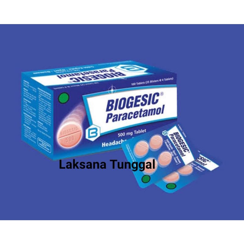 Biogesic tablet