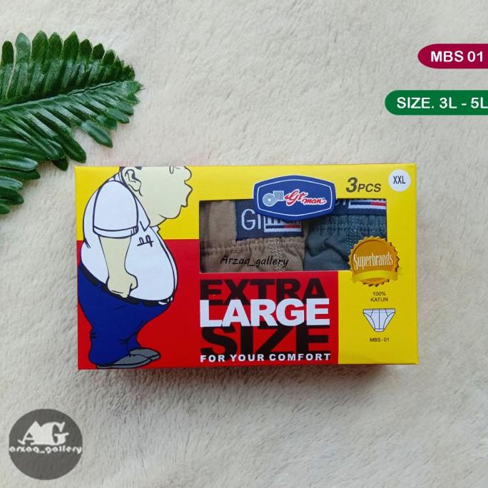 Celana Dalam Gt Man / Cd Gt Man / Cd Gt Man Big Size Jumbo Isi 3 Cd