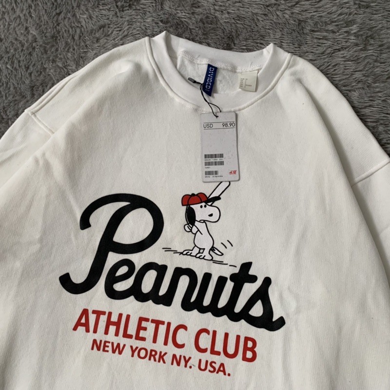 Sweater Crewneck H&amp;M Peanuts Fulltag &amp; Lebel