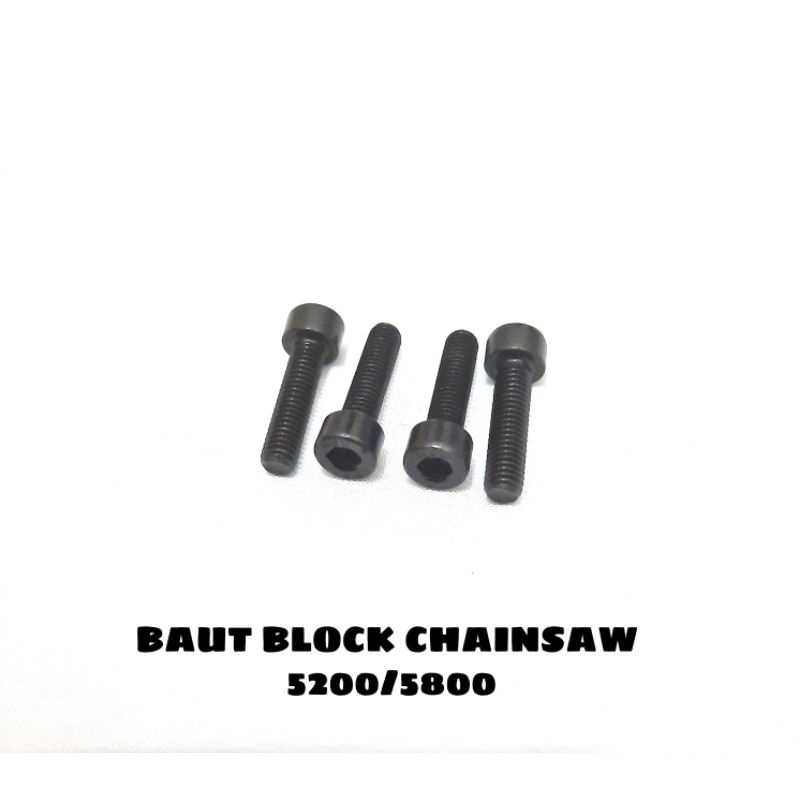 Baut Blok Chainsaw 5200/5800 Baut Blok Mesin Potong Rumput