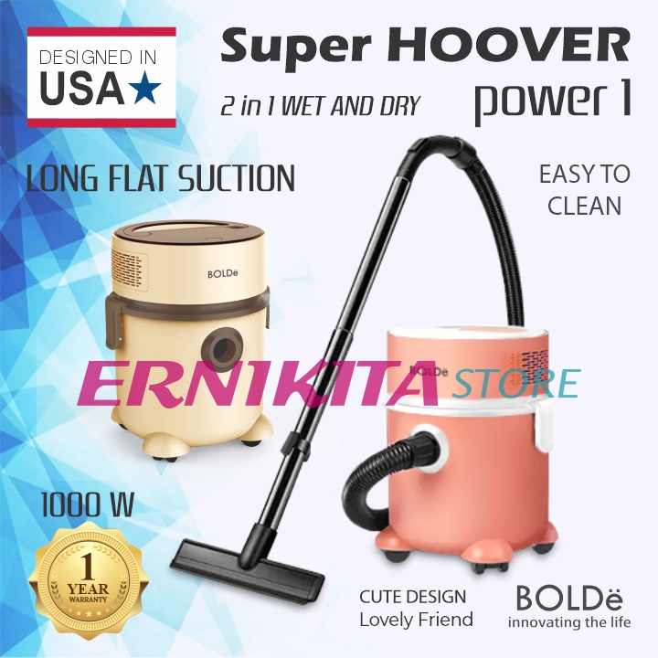 BOLDe SUPER HOOVER POWER ONE - Vacuum Cleaner Wet and Dry