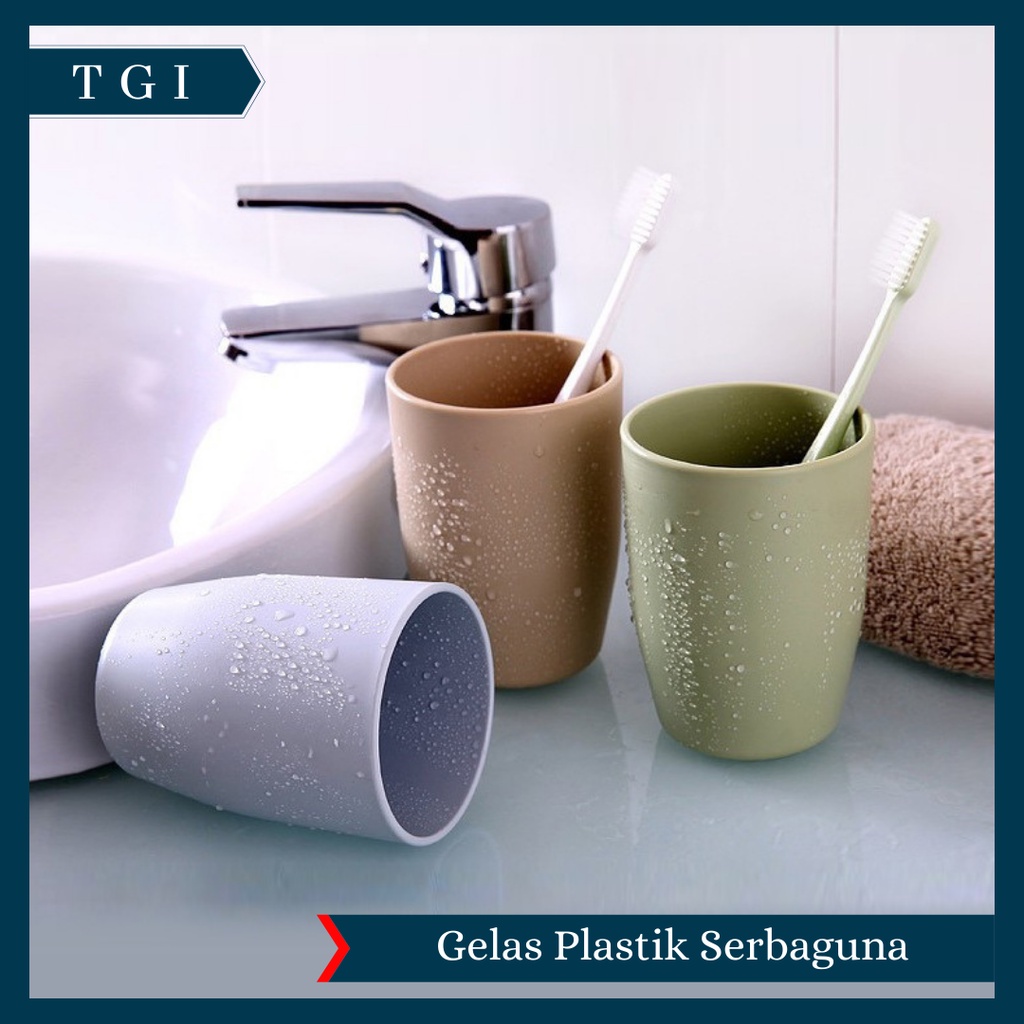 TGI - GELAS PLASTIK WARNA PASTEL AMAN BPA FREE | GELAS PLASTIK KUAT ELASTIS | GELAS MULTIFUNGSI | GELAS PLASTIK SERBAGUNA