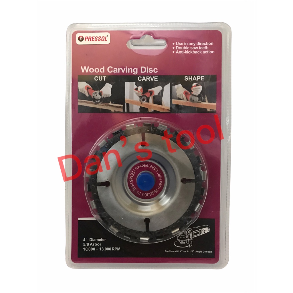 Wood Carving Disc - Mata Gerinda Chainsaw - Mata Gurinda Ukir Kayu