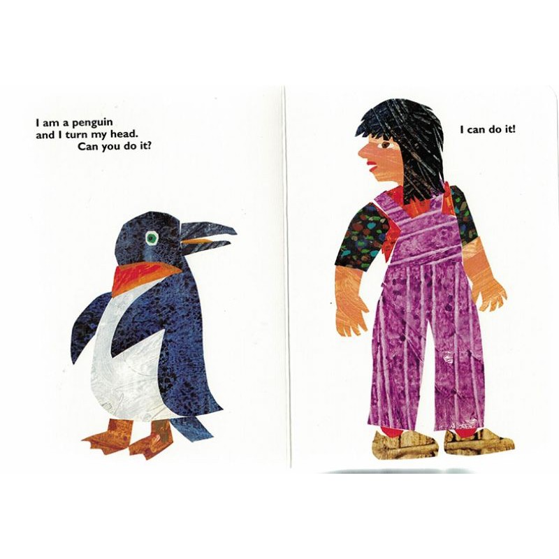 Original From head to toe board book/eric carle/interactive/buku import/buku anak/happychild