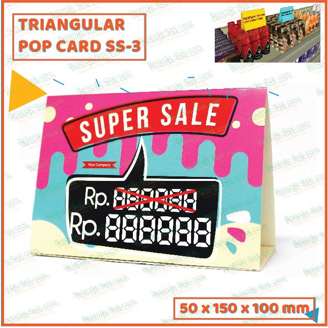 

TRIANGULAR POP CARD PROMO SS-3