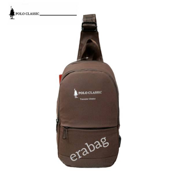 Tas selempang sling bag usb port polo classic