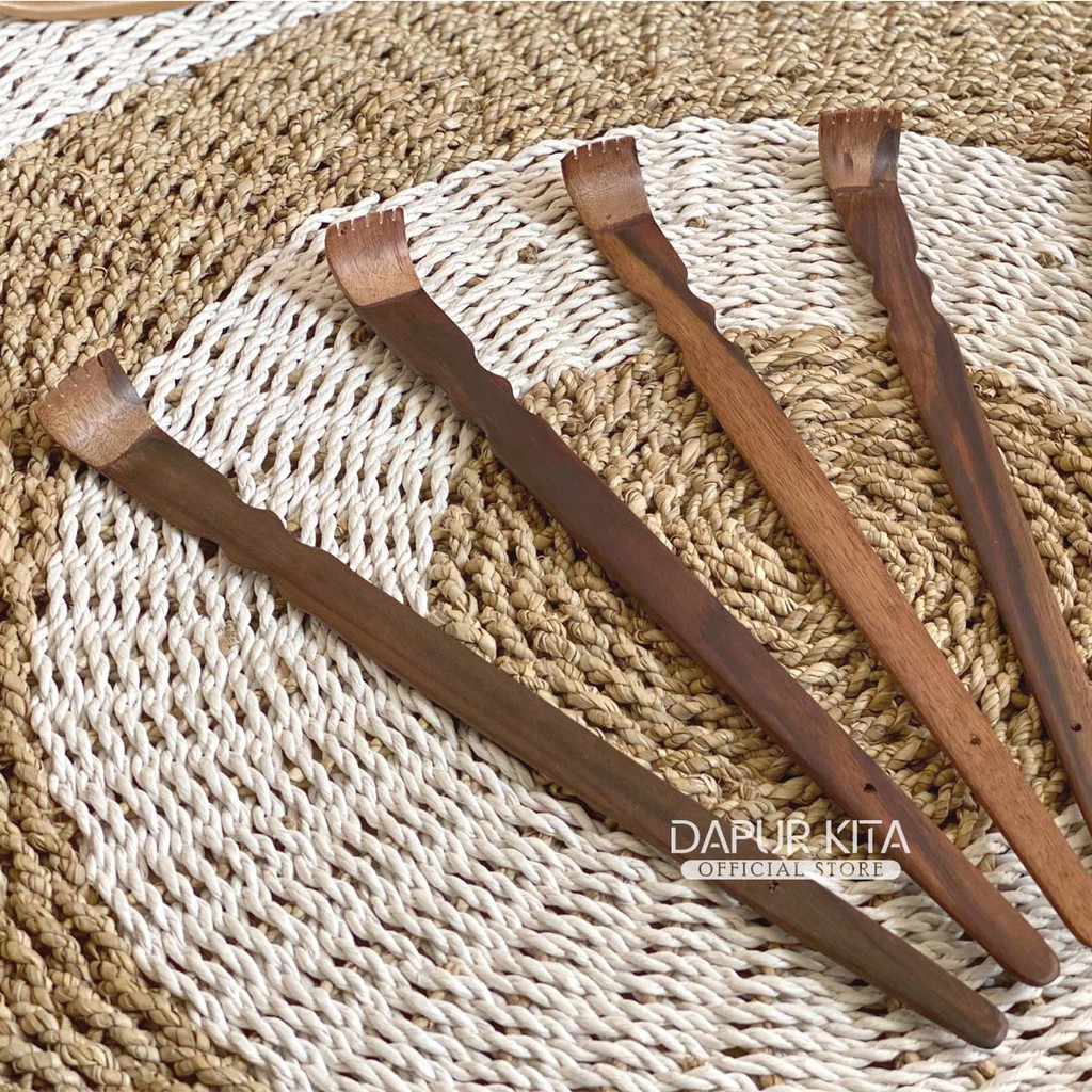 Penggaruk Punggung bahan kayu dan tanduk kambing! Kuat Tidak Mudah Patah-Kayu