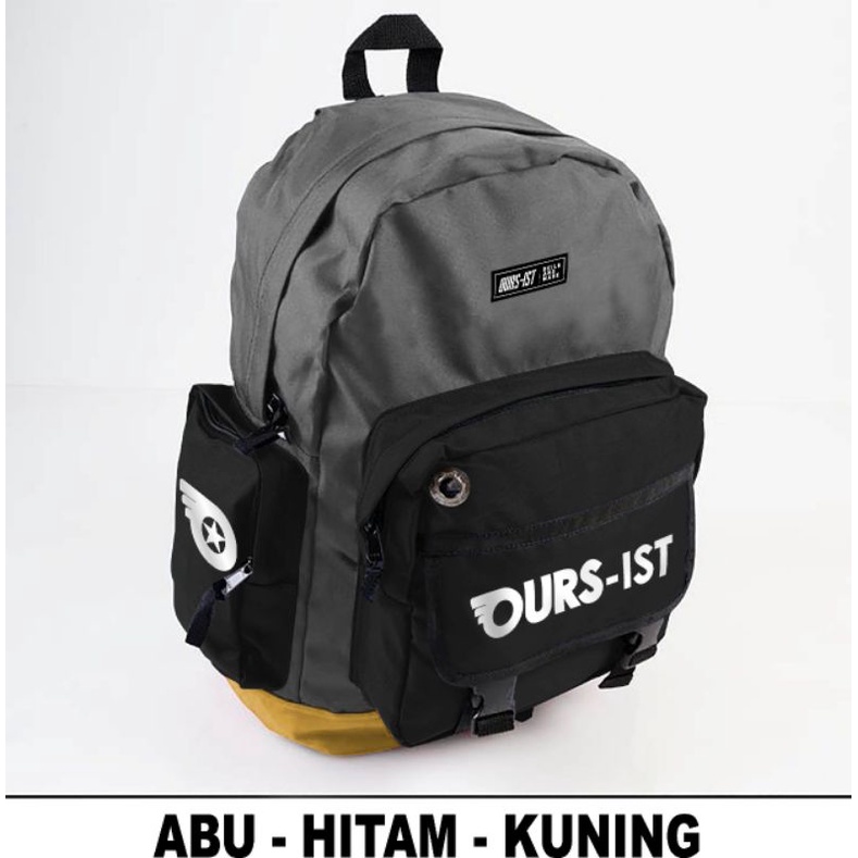 Tas Sekolah  Ransel Backpack Cowok Cewek SMP SMA SD SMU Murah Codora Murmer Abu Kanvas BDS