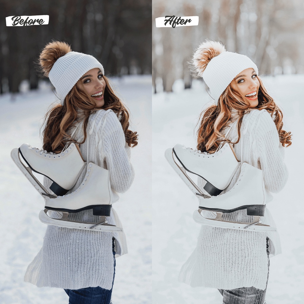 10 Lightroom Preset Winter IOS/Android and Dekstop