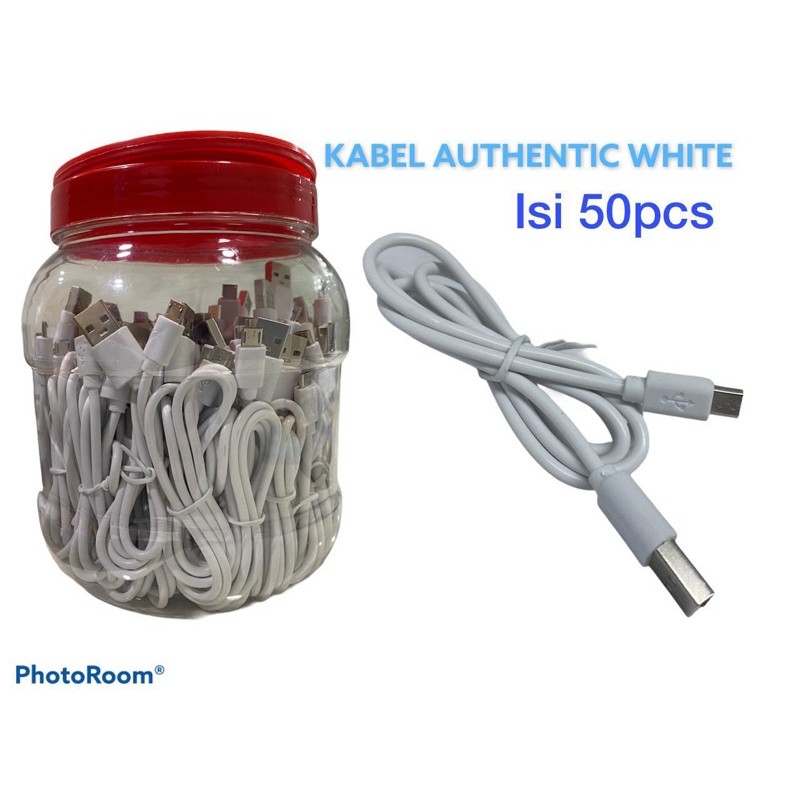 KABEL AUTHENTIC USB KWALITAS BAGUS 50PCS FREE TOPLES