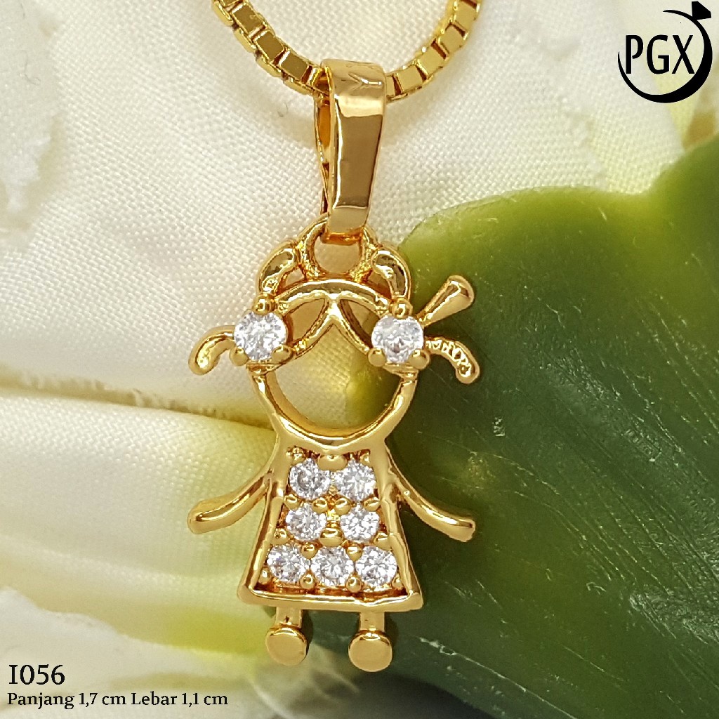 PGX Liontin Kalung Xuping Wanita Aksesoris Fashion Perhiasan Lapis Emas  - I056