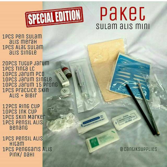 Paket sulam alis / sulam bibir ekonomis