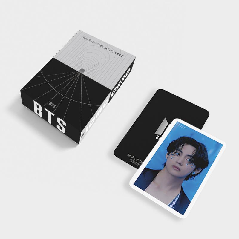 55pcs / set Kartu LOMO Foto KPOP BTS Untuk Koleksi Fans