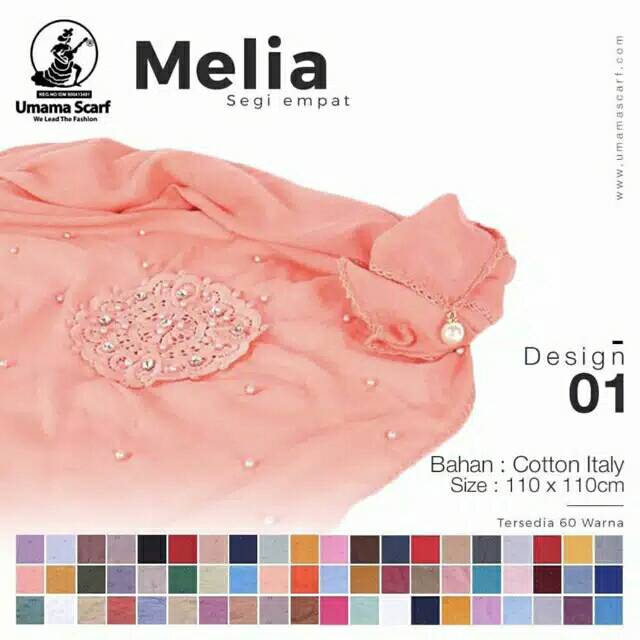 Hijab segi empat melia