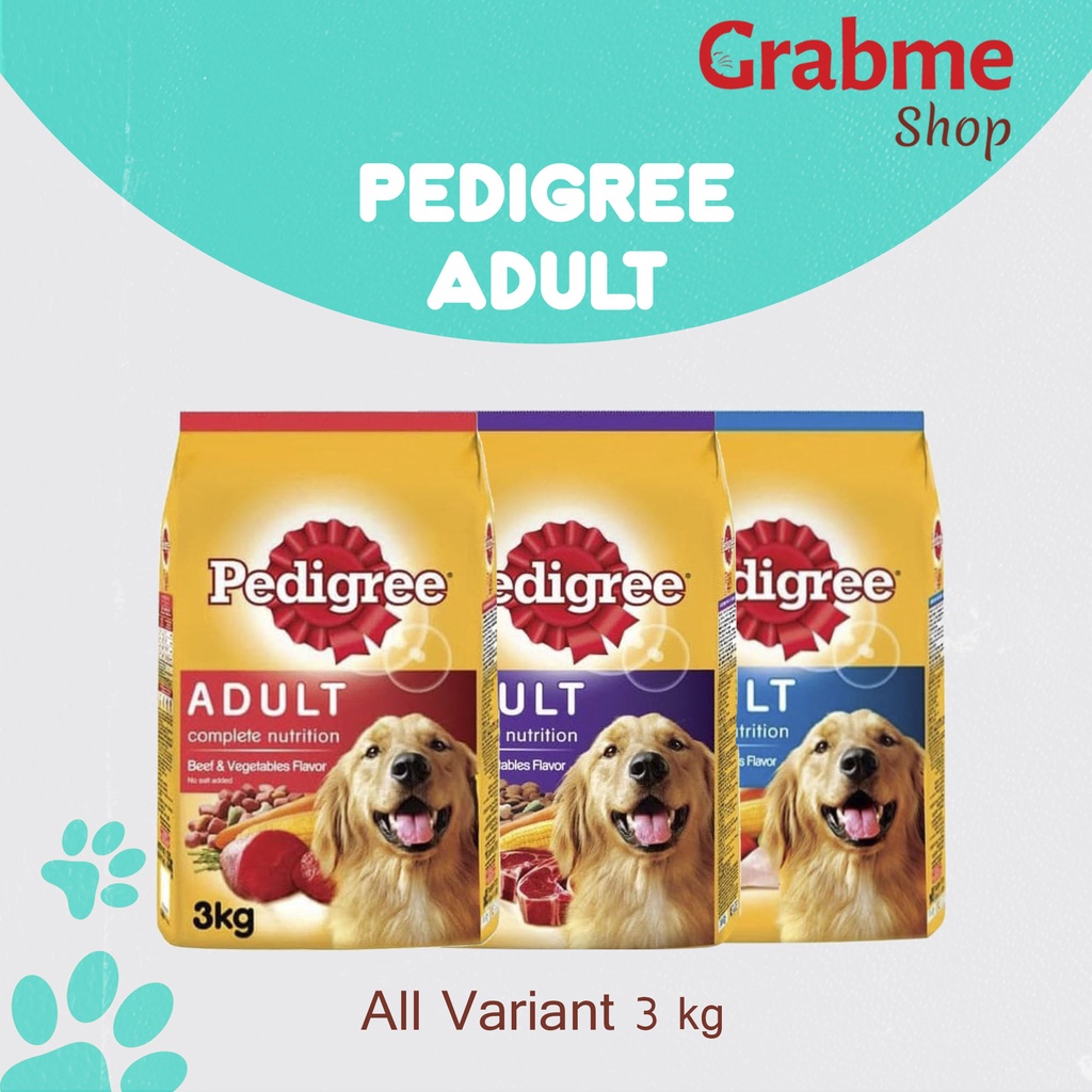 Makanan Anjing murah Pedigree All Variant 3 kg