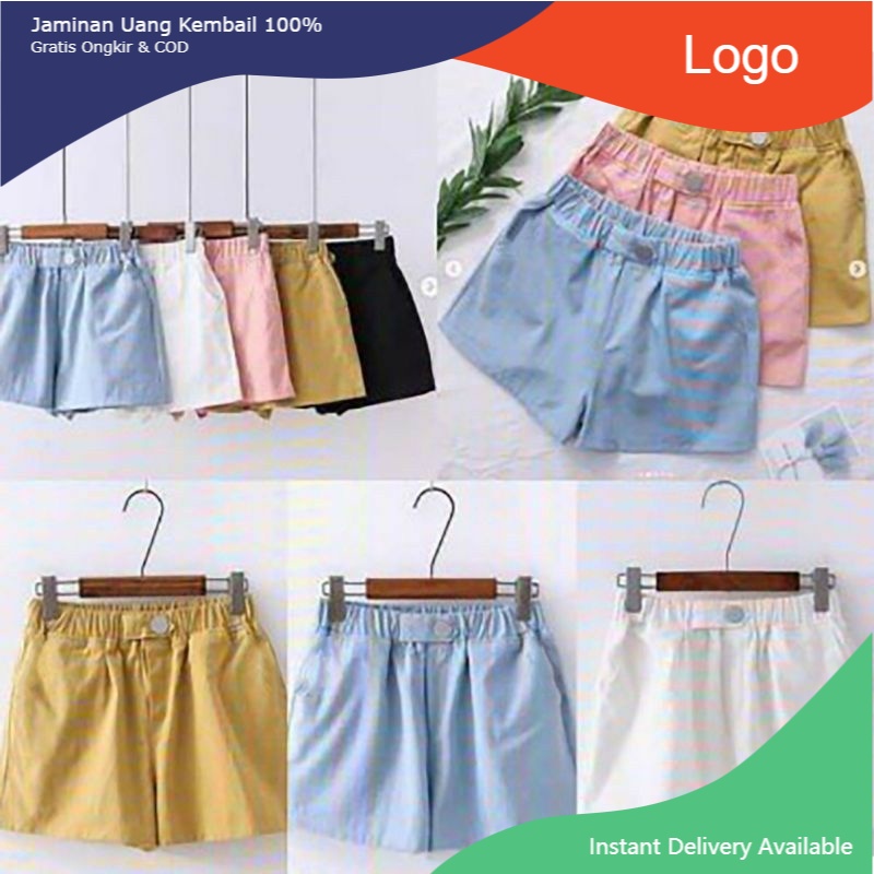 Terlaris Bichon Pants / Celana Pendek Wanita / Celana Hotpants bahan crepe