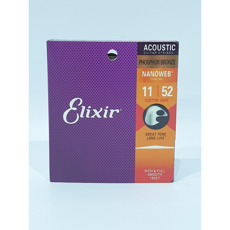 Senar Gitar Akustik Elektrik Senar String Merk ELIXIR Ukuran 0.09 0.10 0.11 Bonus Pick Jakarta Murah