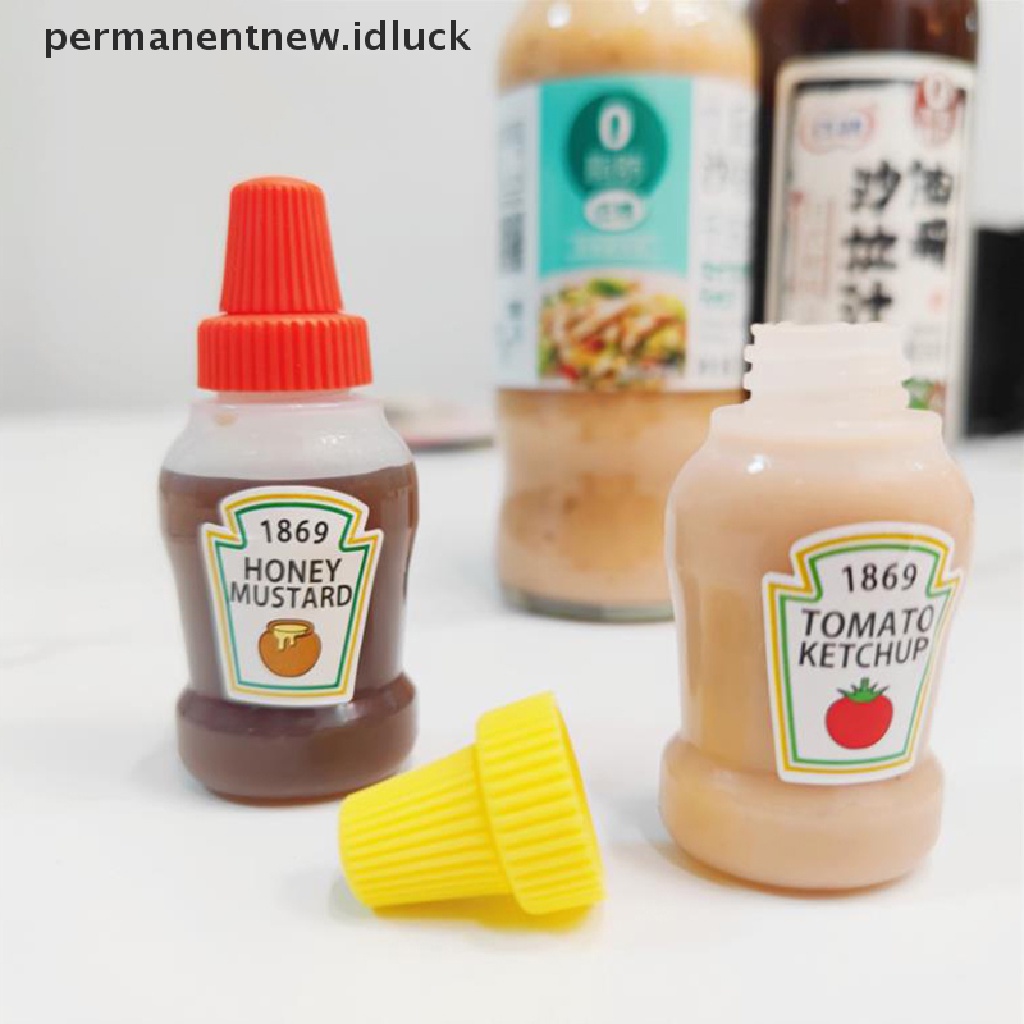 2 Pcs Botol Wadah Saus Tomat Minyak Salad Mini Portabel Ukuran 25ML