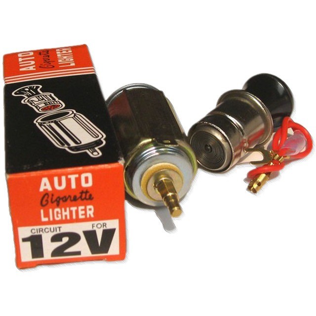 FULL SET Auto Cigarette Lighter Pemantik Rokok Mobil 12v