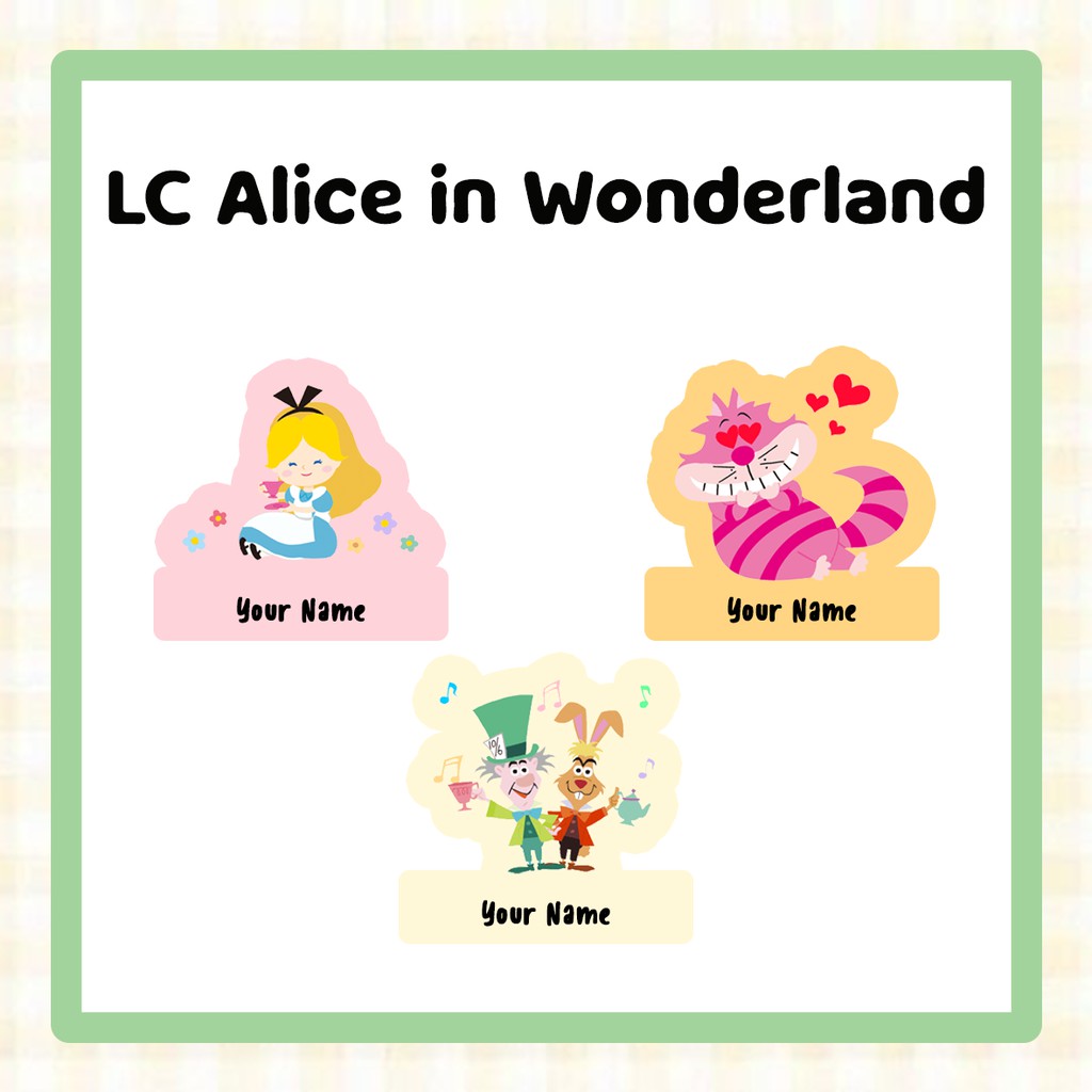 

[Stiker Label Nama] LC Alice in Wonderland