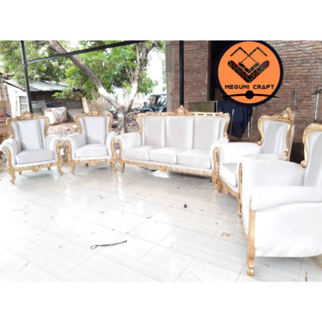 Kursi pengantin mewah mebel sofa pelaminan jepara
