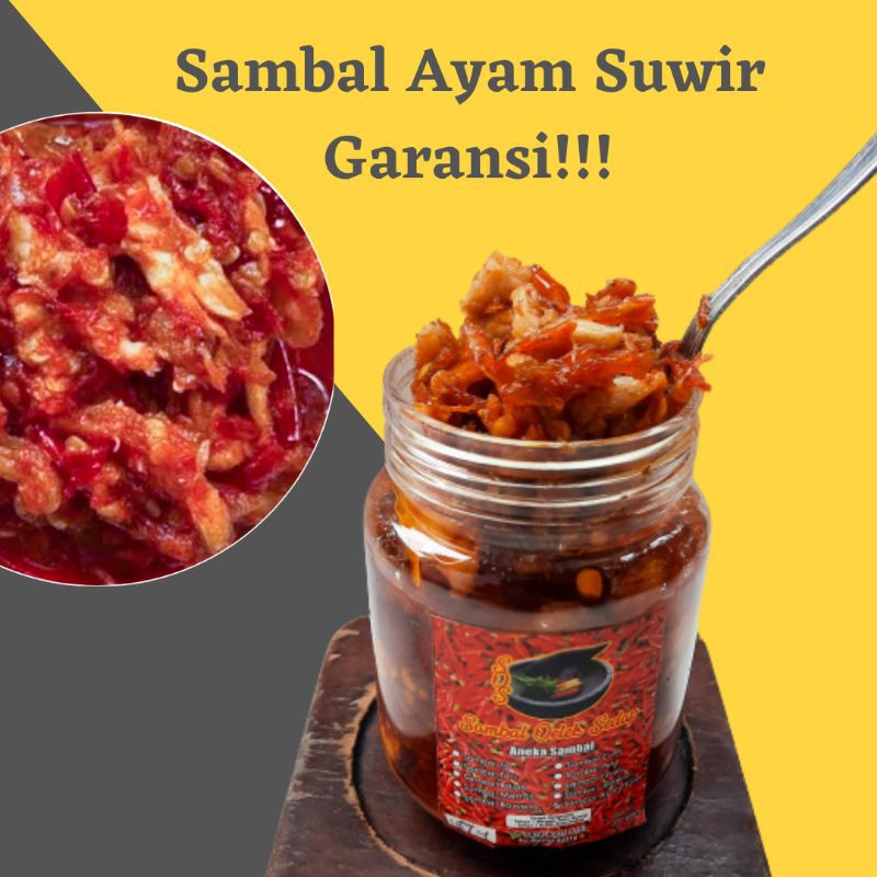 

sambal sambel cabe ayam suwir makanan pedas by sos