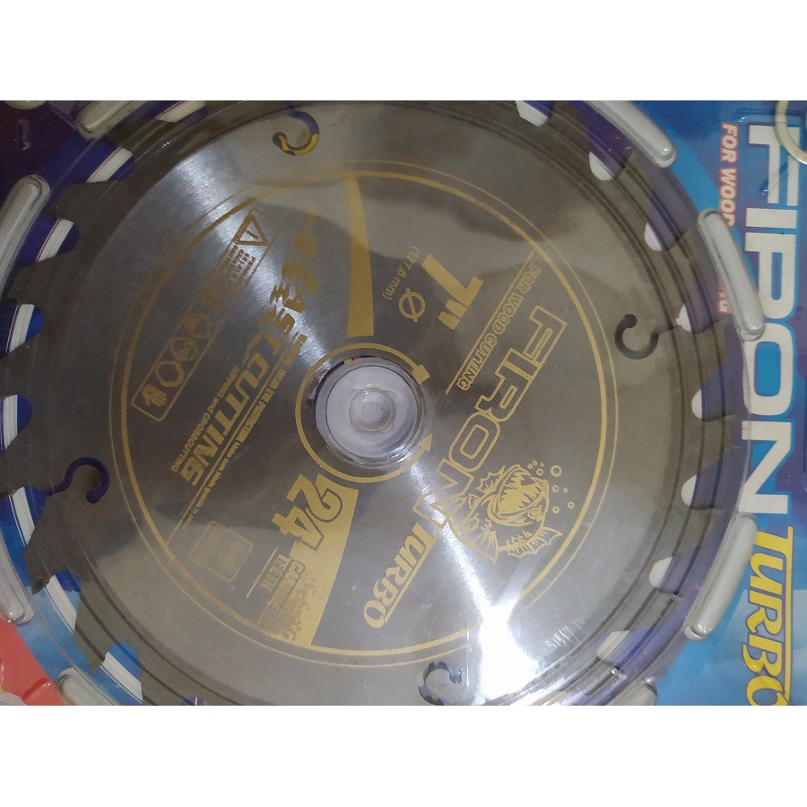 FIRON TURBO Mata Gergaji kayu 7&quot; x 24T Piringan Gergaji 7 inch 24 Mata Circullar Saw circular blade