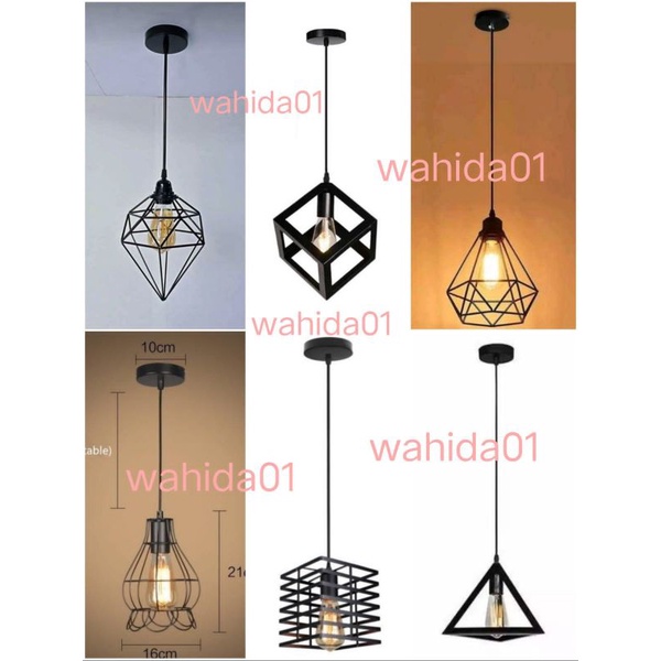 Lampu Gantung hias settfiting kabel, satuan