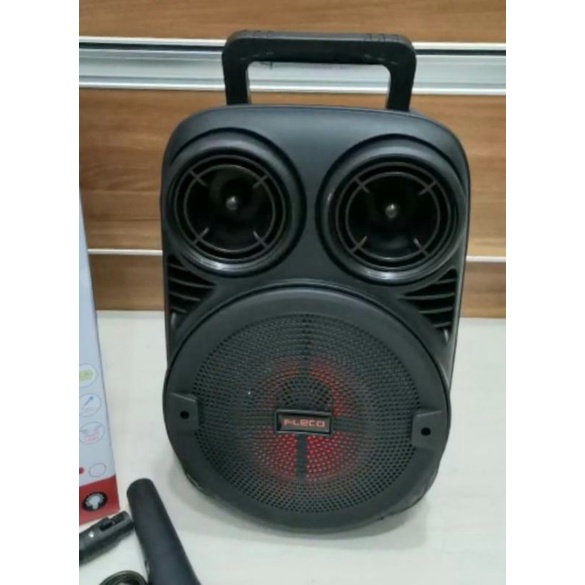 Speaker Bluetooth Karaoke Fleco F-3381 6,5 Inchi Free Microphone